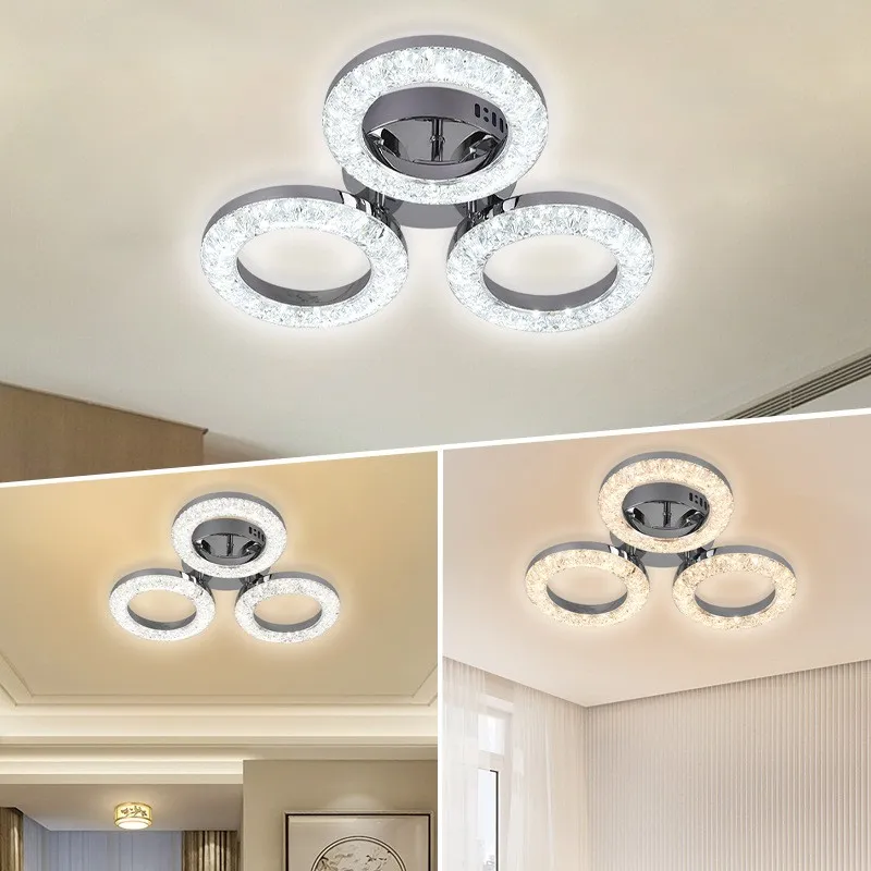 Потолочный светильник YKL34-06X3H Три сверкающих кольца (2)