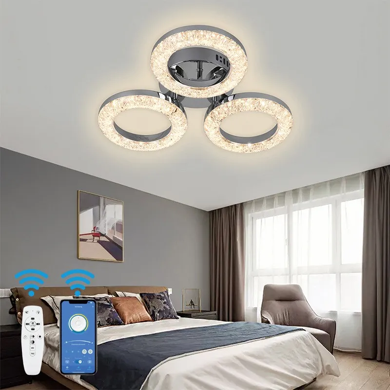 Потолочный светильник YKL34-06X3H Три сверкающих кольца (3)